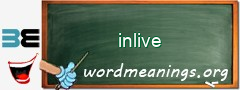 WordMeaning blackboard for inlive